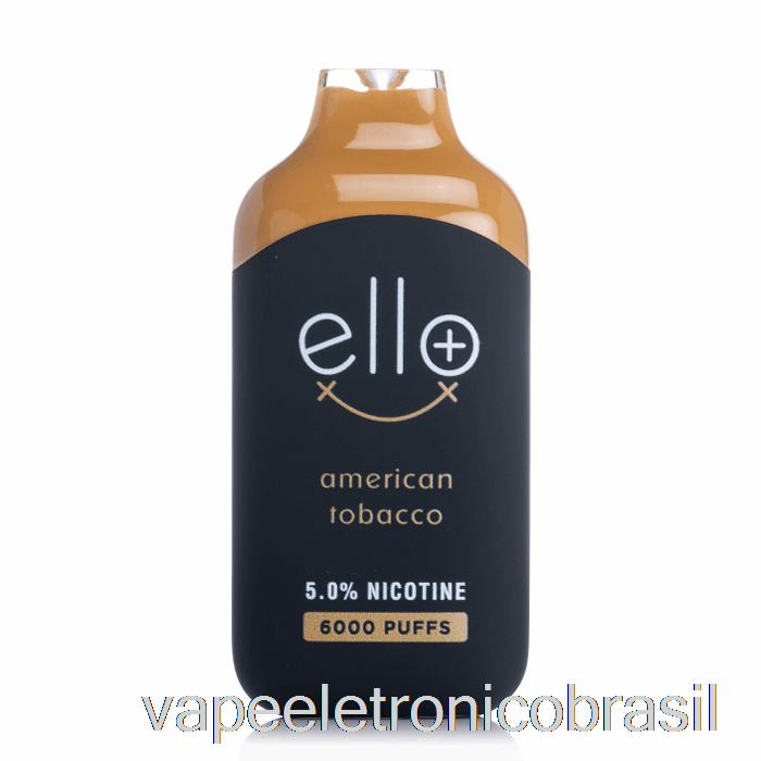 Vape Eletronico Blvk Ello Plus 6000 Tabaco Americano Descartável